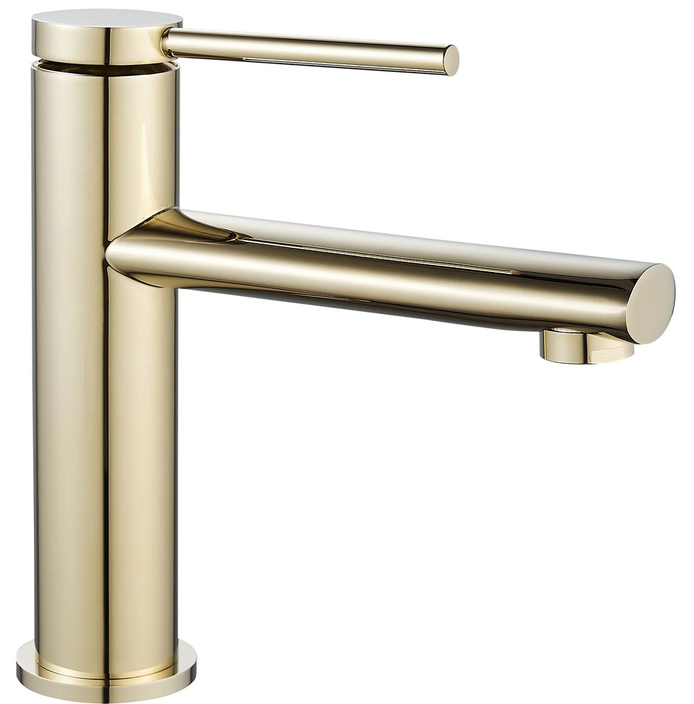 Rubinetto da lavabo REA OVAL GOLD low