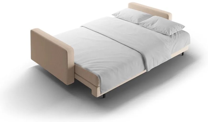 Divano beige allungabile/con contenitore 222 cm Bali – Cosmopolitan Design