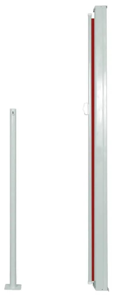 Tenda Laterale Retrattile per Patio 160x500 cm Rossa