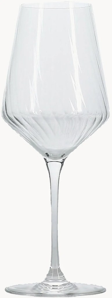 Set di 4 bicchieri da vino bianco in cristallo Robi