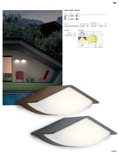 Redo 90001 - Applique da esterno LED CHALET LED/8W/230V IP54