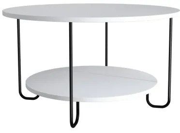 Tavolino CORRO 45x80 cm bianco/nero