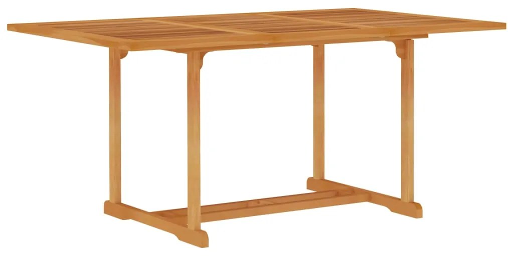 Set da Pranzo da Giardino 5 pz con Cuscini Grigi Legno di Teak