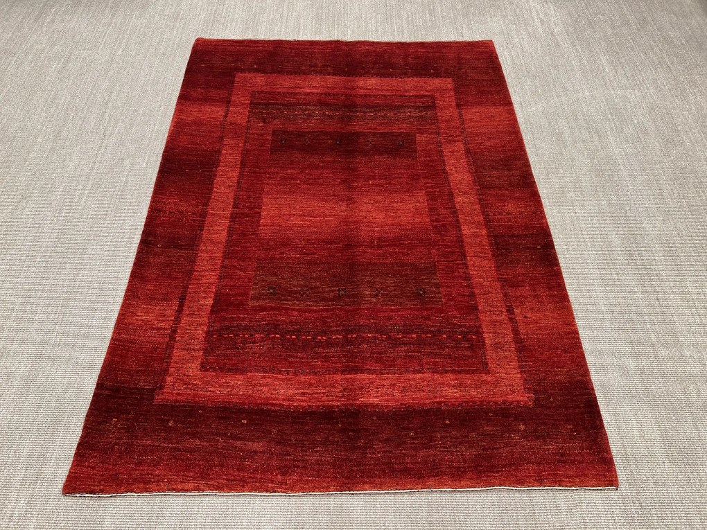 Loribaft Tappeto 160 x 230 Rosso (Iran) Annodato A Mano