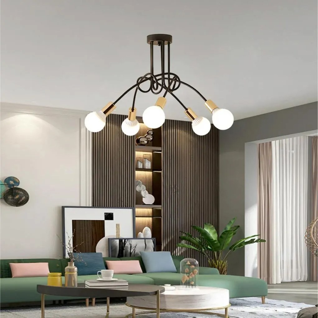 Lampada Paradise 5 Black Gold APP518-5C