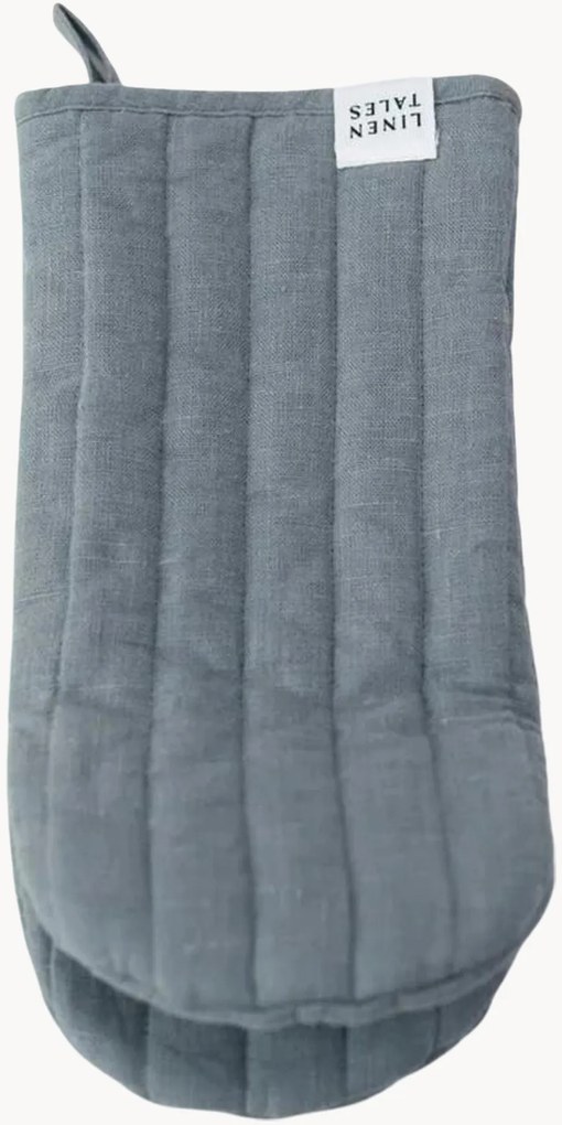 Presina in lino fatta a mano Blue Fog