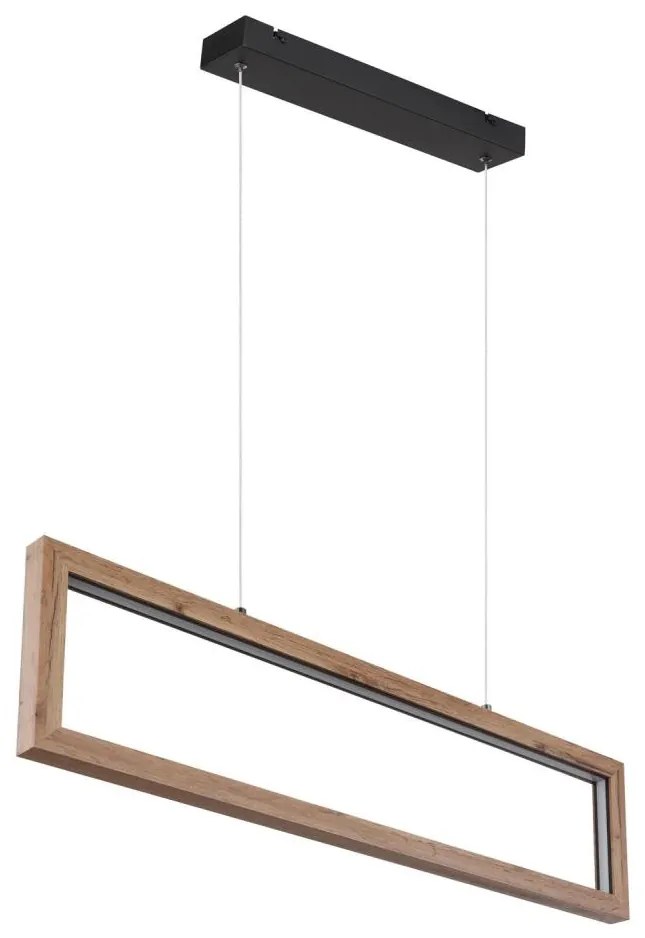 Globo 67287H - Lampada a sospensione con cavo MANDERA LED/24W/230V, marrone