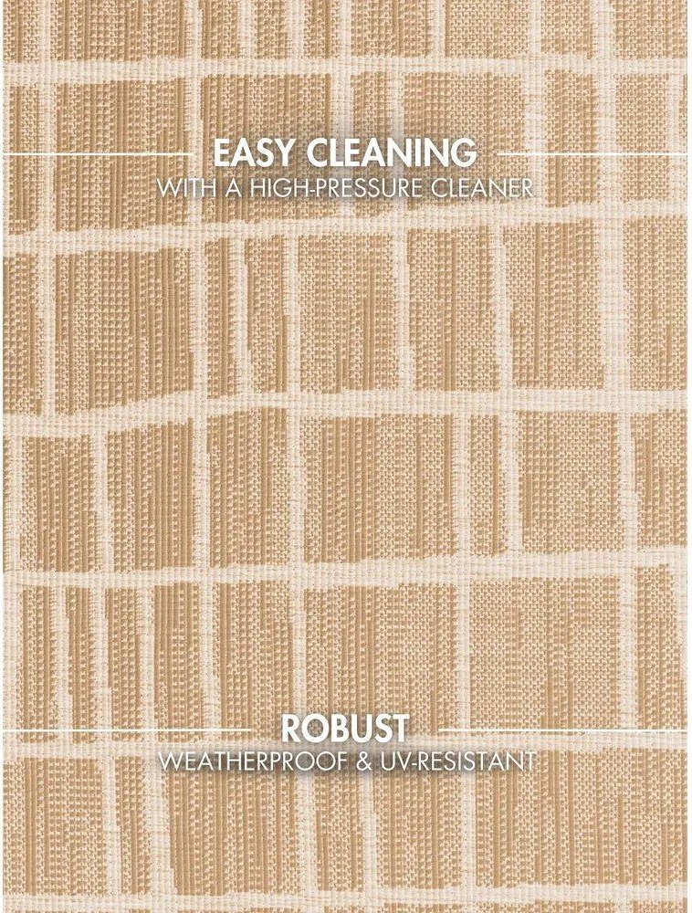 Tappeto da interno/esterno rotondo color crema/di colore naturale ø 160 cm Haringey Crouch – Ted Baker