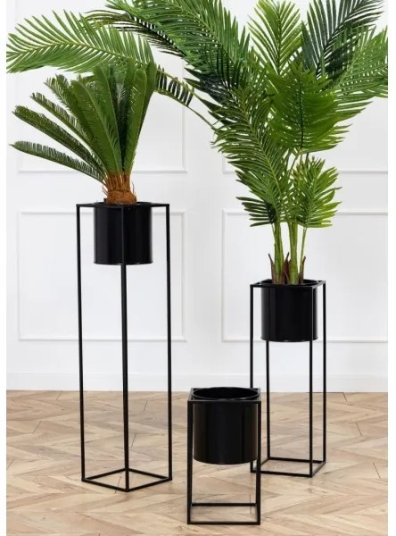 Portafiori RING 100x23 cm nero