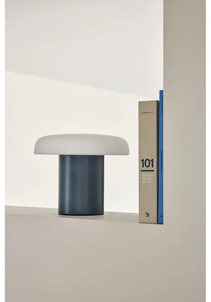 Lampada da tavolo blu scuro (altezza 20 cm) Ateliers - Hübsch