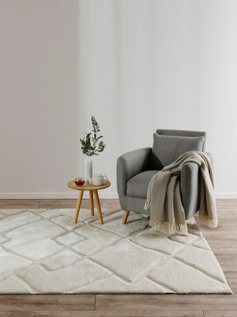 benuta Basic Tappeto Elvy Crema 120x170 cm - Tappeto design moderno soggiorno
