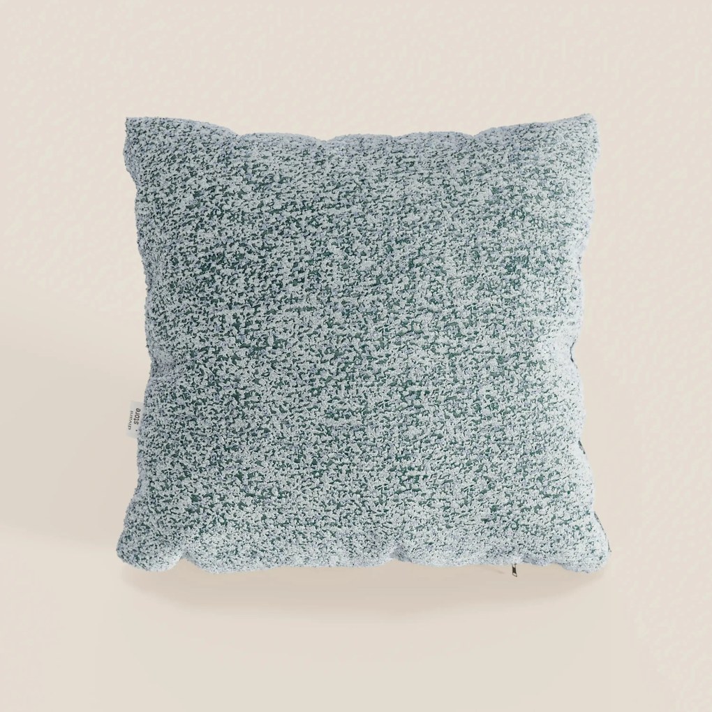 Magnolia cuscino disponibile in diversi colori realizzato in pregiato bouclé mélange morbido e strutturato T29.