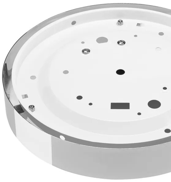 Plafoniera DANTE 1xE27/60W/230V diametro 26 cm cromo lucido