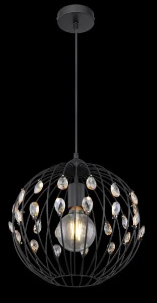Globo 16029H - Lampada a sospensione HANAKO con cavo 1xE27/60W/230V Ø 30 cm