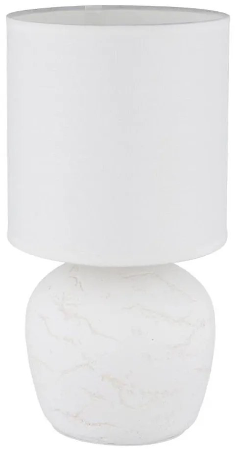 Globo 21739W - Lampada da tavolo MARBLE 1xE14/40W/230V bianco