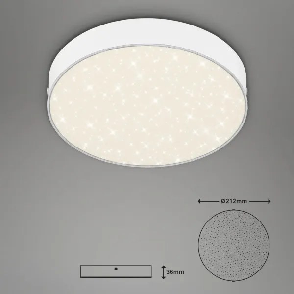 Briloner 7073-416 - Plafoniera LED STAR SKY LED/16W/230V diametro 21 cm bianco