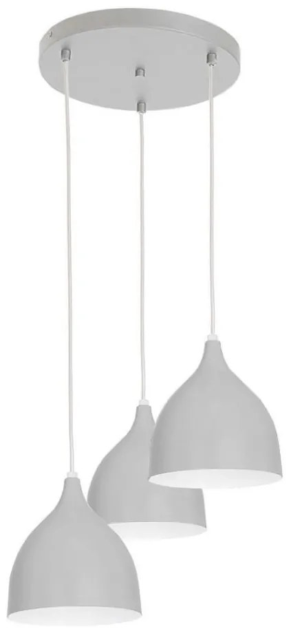 Lampadario a sospensione con filo NOAK 3xE27/60W/230V