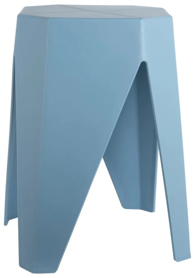 Sgabello blu in plastica Cherish – Leitmotiv