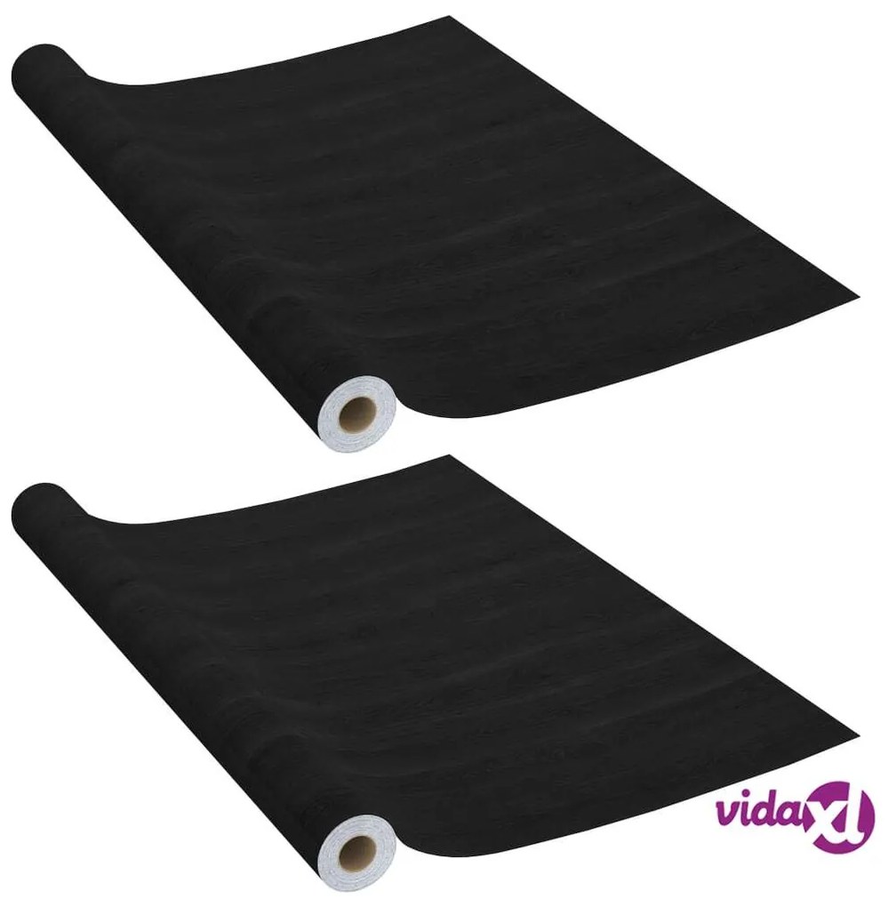 vidaXL Pellicola Autoadesiva Porte 2 pz Legno Naturale 210x90 cm PVC