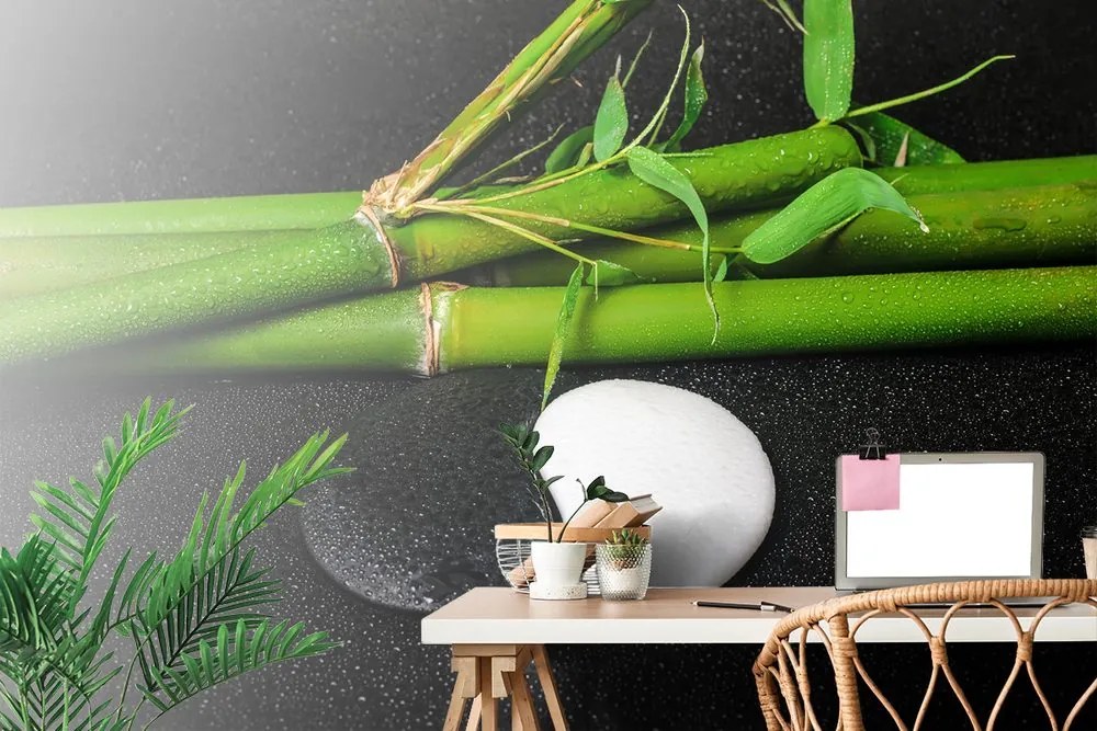 Carta da parati – Pietre a forma di Yin e Yang