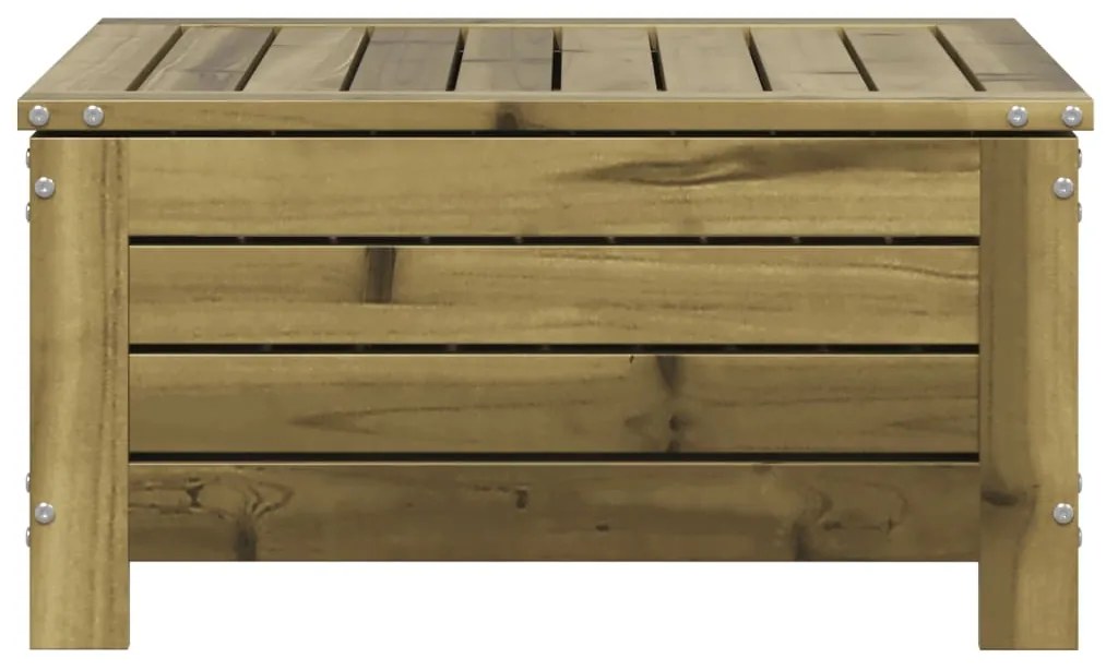 Poggiapiedi da giardino con cuscino in legno impregnato di pino