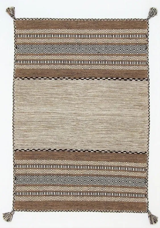 Kilim Tappeto orientale 90 x 60 Beige (Indian) Tessuto A Mano