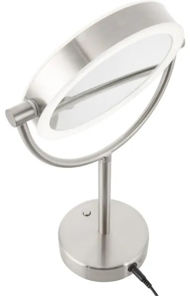 Sencor - Specchio cosmetico con retroilluminazione a LED LED/5W/230V acciaio inossidabile