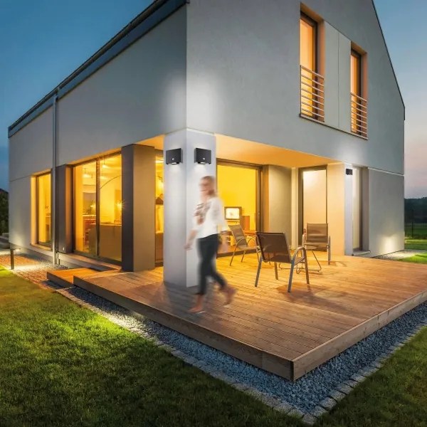 JUST LIGHT. 19471-18 - Lampada LED da esterno con sensore 2xLED/1,25W/3,7V 4400mAh IP44