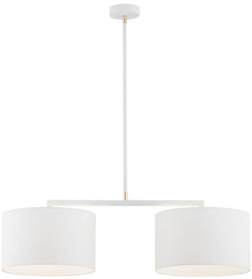 Argon 0900 - Lampadario su palo KARIN 2xE27/15W/230V bianco