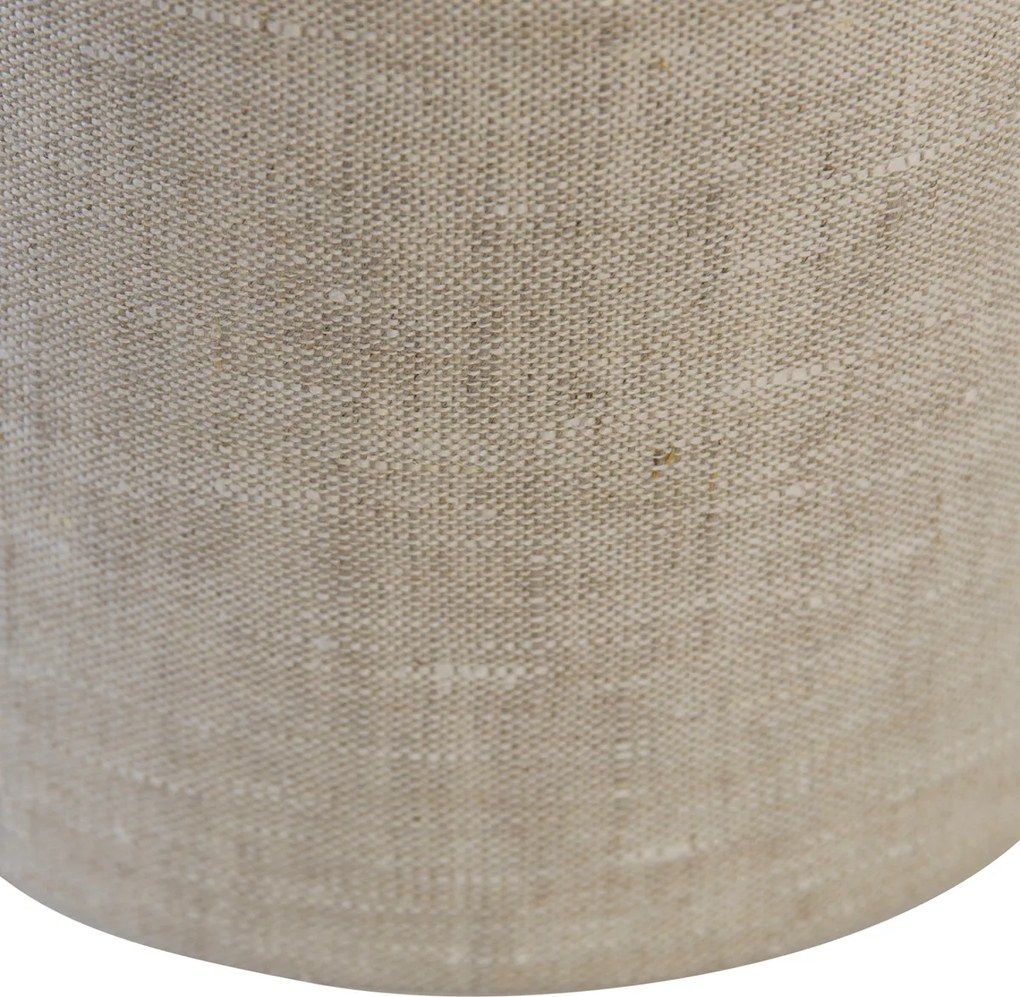 Paralume in tessuto grigio chiaro 18/18/14