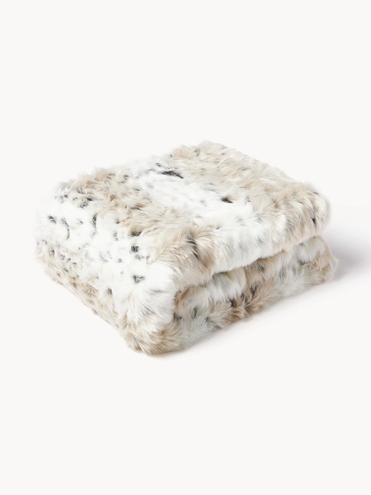 Coperta in ecopelliccia effetto leopardo Skins