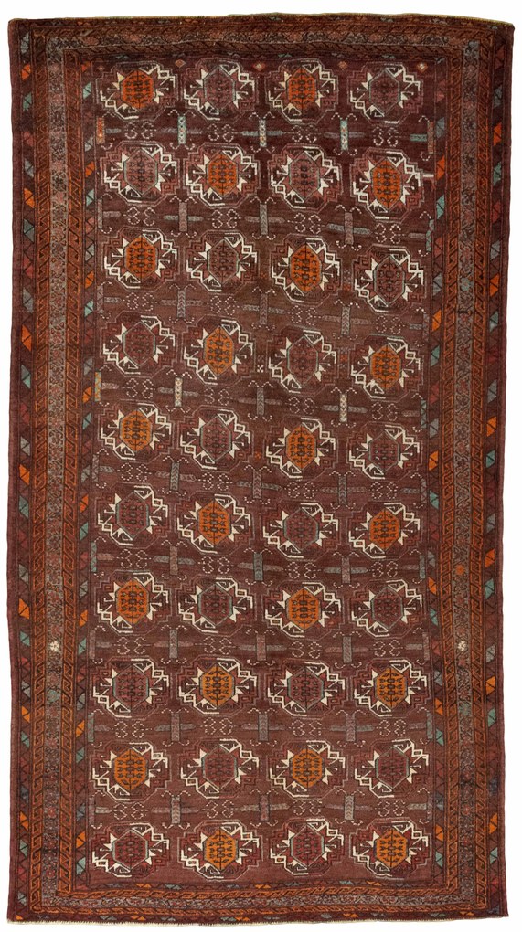 Turkmen Tappeto persiano 160 x 290 Rosso (Iran) Annodato A Mano