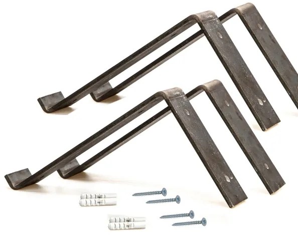 SET 2x Mensola da parete in abete