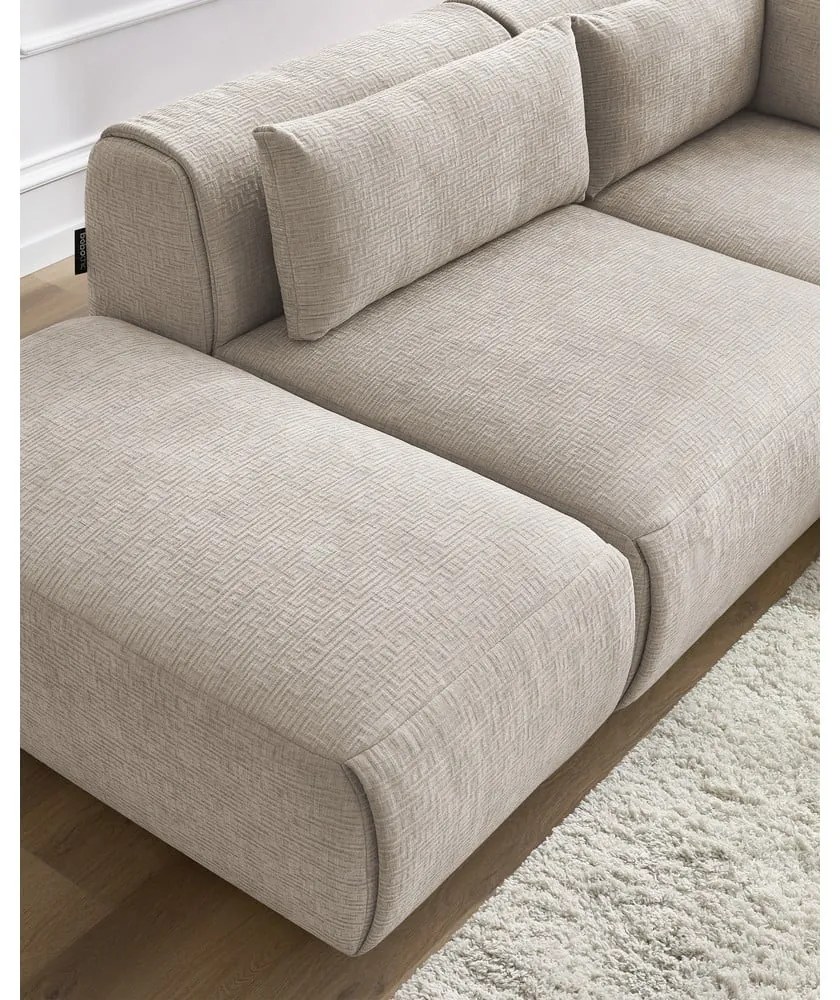 Divano angolare beige (variabile) Jeanne - Bobochic Paris