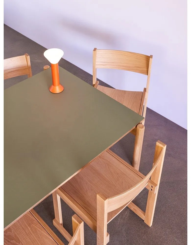 Tavolo da pranzo in rovere 107x190 cm Oblique - Hübsch