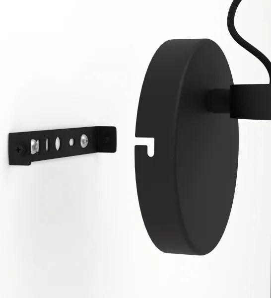 Eglo 390081 - Applique UPANEMA 1xE27/28W/230V nero