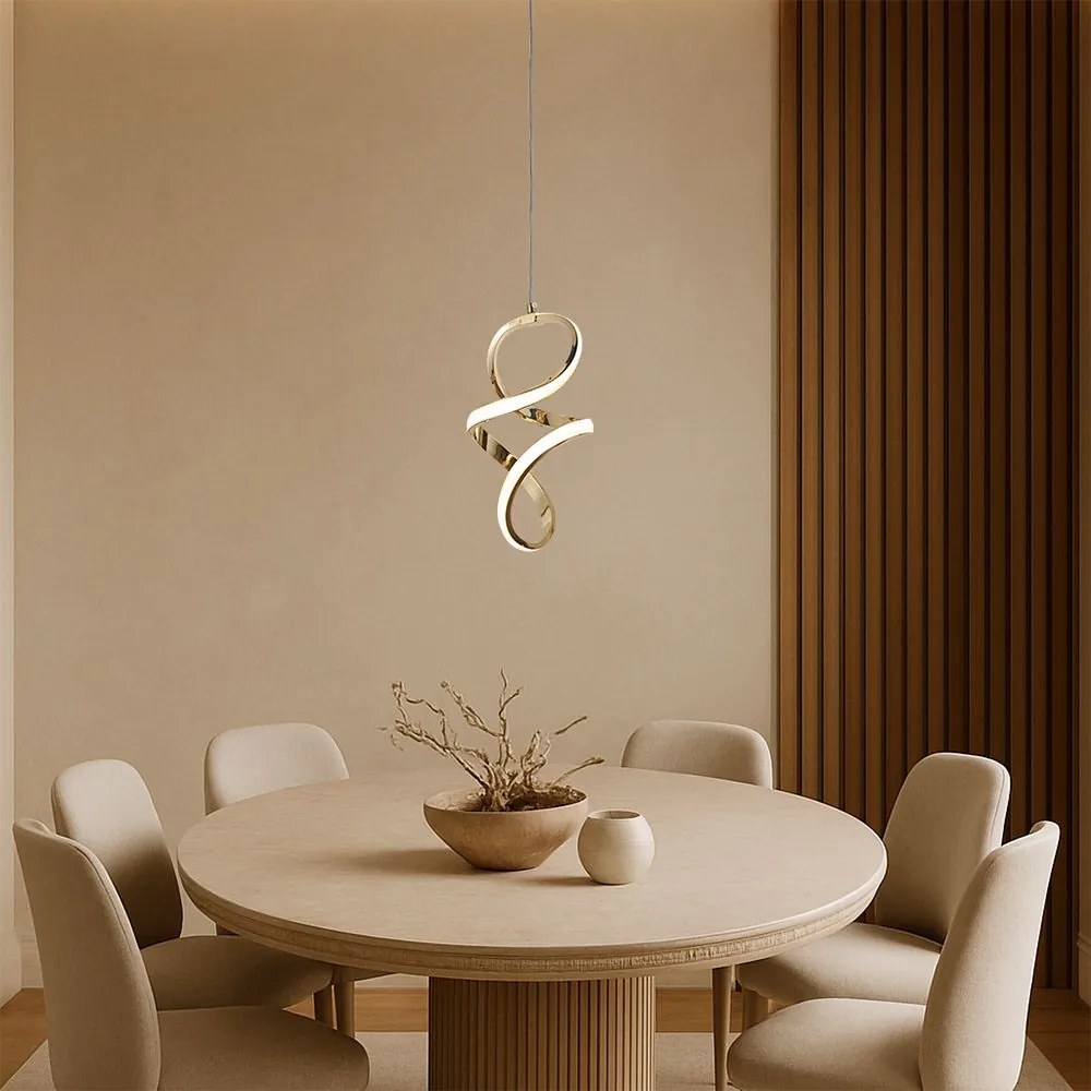 Lampada a sospensione LED G074-1CP Gold