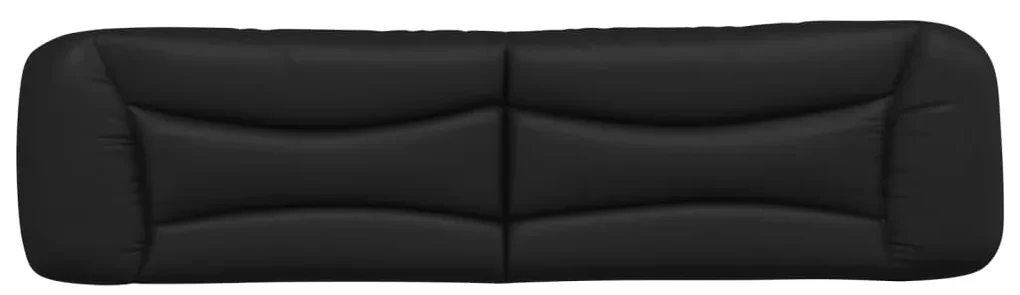 Cuscino testiera nero 200 cm in similpelle