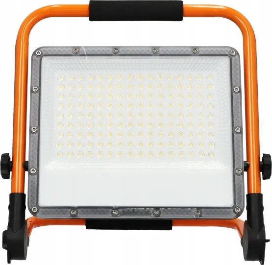 Proiettore LED con stativo, 100 W, 230 V, 4500 K, IP65, arancione