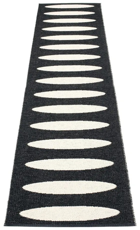 Passatoia da interno/esterno nera 70x300 cm Ella Black – Pappelina