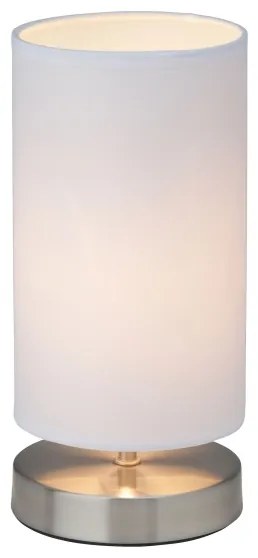 Brilliant - Lampada da tavolo CLARIE 1xE14/40W/230V cromo opaco/bianco