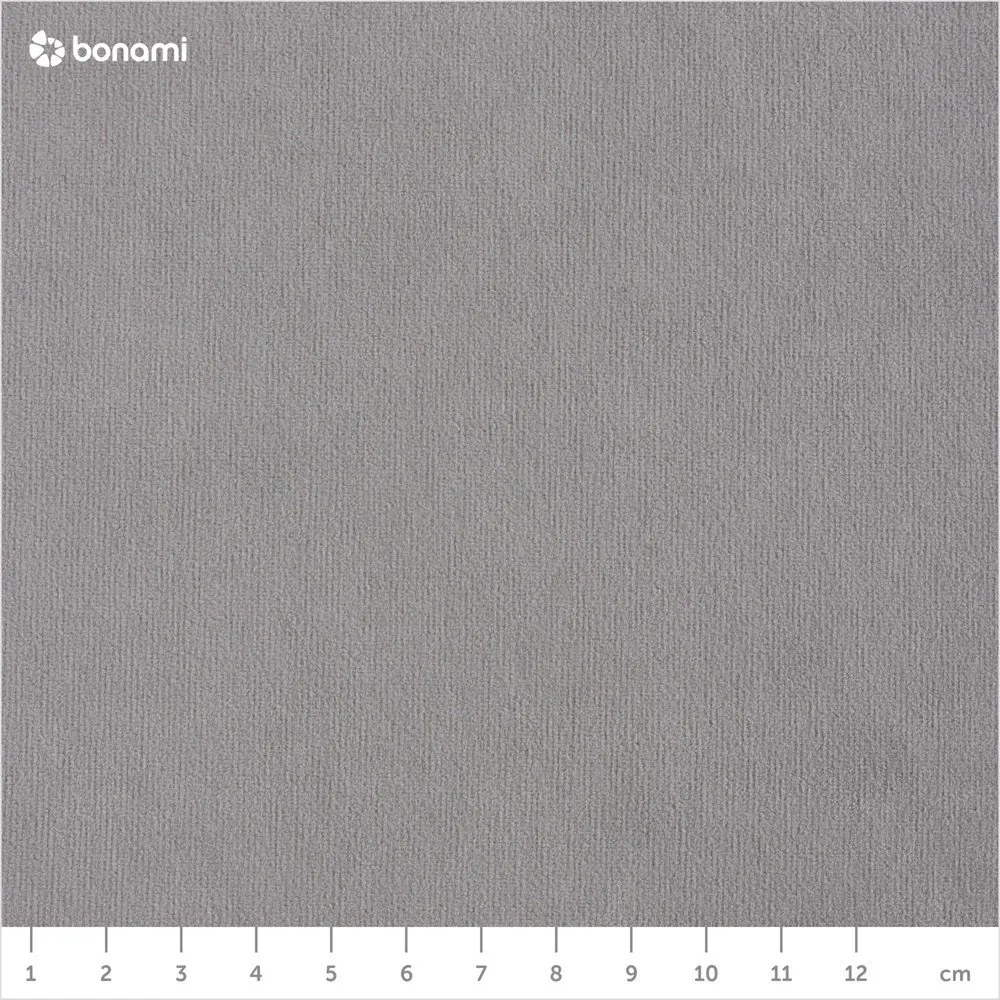 Divano letto angolare in velluto grigio chiaro (angolo destro) Sweet Harmony - Miuform