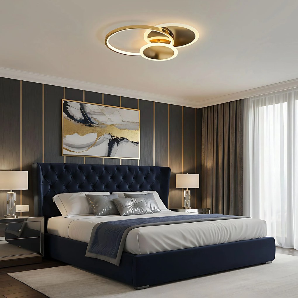 Lampada da soffitto APP1710-C Gold LED