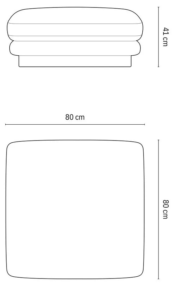 Poggiapiedi in verde chiaro con rivestimento in velluto Torino – Micadoni