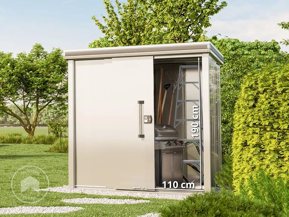 GFP Casetta da giardino 187x116 cm, grigio - (GFPV00289)