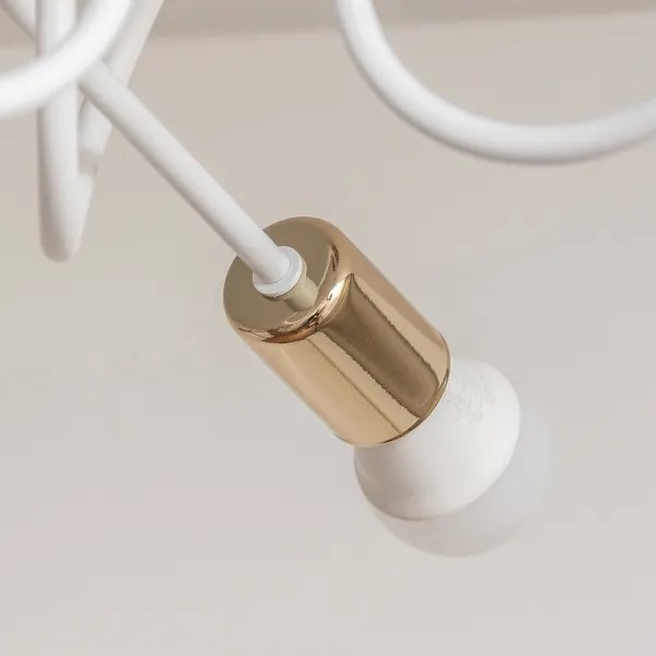 Plafoniera OXFORD 3xE27/15W/230V oro/bianco