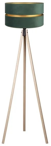 Duolla - Lampada con piedistallo DUO 1xE27/60W/230V diametro 44 cm verde/beige