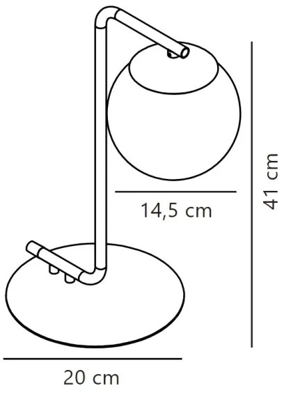 Nordlux - Lampada da tavolo GRANT 1xE14/40W/230V oro