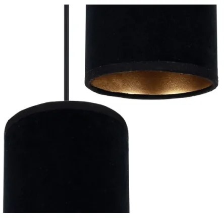 Lampadario a sospensione con filo AVALO 2xE27/60W/230V ragno nero