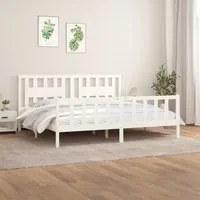 Giroletto con Testiera Bianco in Legno 180x200 cm Super Kingcod mxl 81008